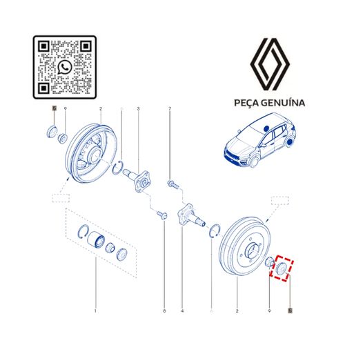 RN 48364R 402348364R CALOTA TAMPA METALICA TAMBOR KARDIAN - 4